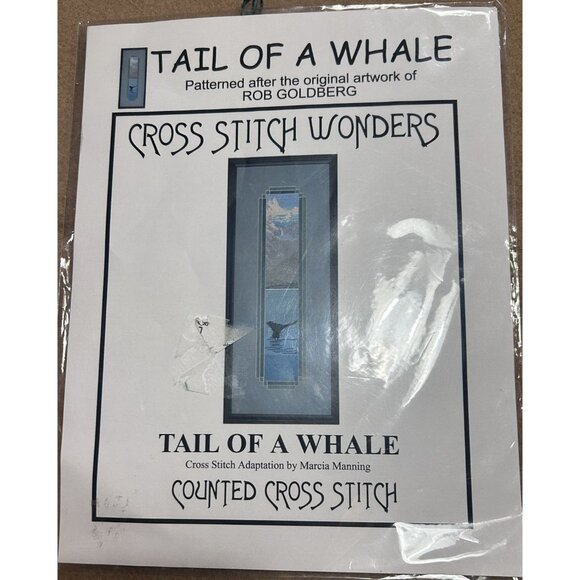 Tail of a Whale Counted Cross Stitch Rob Goldberg Pattern Booklet - Picture 1 of 7